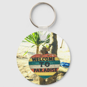 Porte-clés Welcome to paradise Beach Ocean