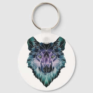 Porte-clés Wellcoda Wild Wolf Face Pack Animal Life