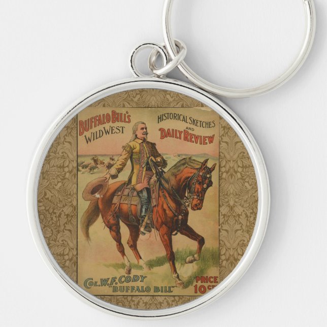 Porte-clés Western Buffalo Bill Wild West (Devant)