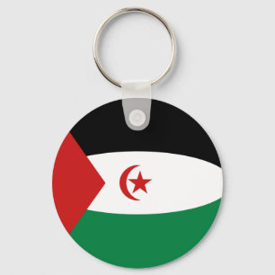 Porte-clés Western Sahara Fisheye Flag Keychain