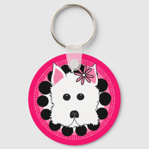 Porte-clés Westie Girl