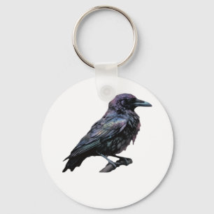 Porte-clés Whimsigoth Moody Floral Grungy Corvus, Corbeau, Co