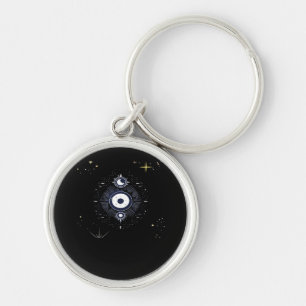 Porte-clés Whimsigoth Night Sky Sun Moon Witchy Classic Vinta