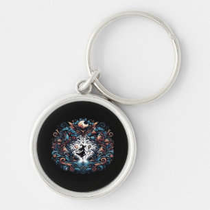 Porte-clés Whimsigoth sorcière dans un classique