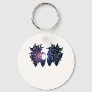 Porte-clés Whimsigoth Starry Nuit Sun Moon Witchy Classic
