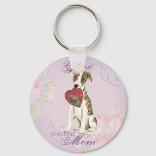Porte-clés Whippet Heart Maman