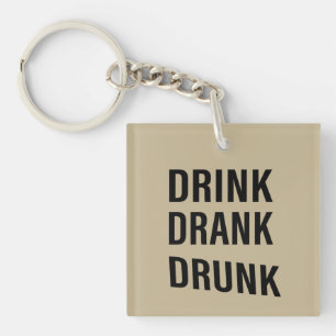 Porte-clés Whiskey cite d'humoristiques paroles d'alcool cade