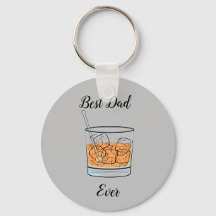 Porte-clés Whiskey Meilleur Papa Jamais Touche Bague