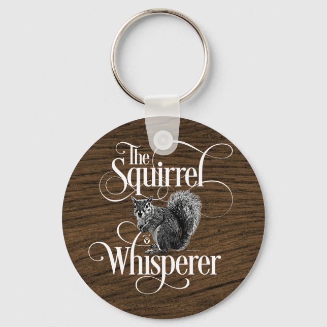 Porte-clés Whisperer d'écureuil - amusant Porte - clé amoureu (Recto)