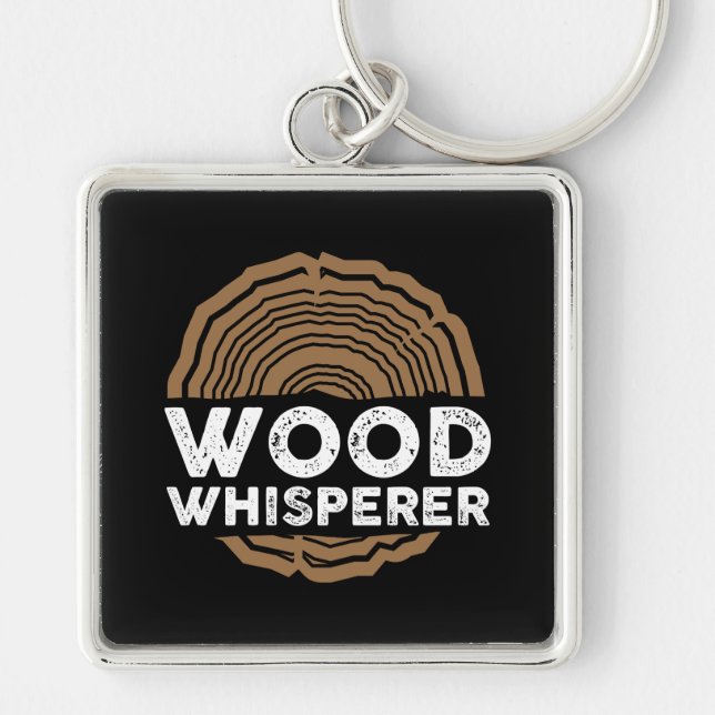 Porte-clés Whisperer en bois (Devant)