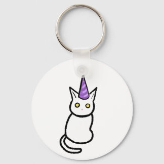 Porte-clés White Cat Celebration Keyring