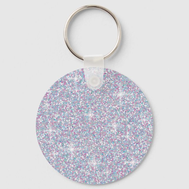 Porte-clés White iridescent brillant (Recto)