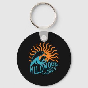 Porte-clés Wildwood New Jersey Beach Front Et Back