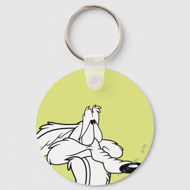 Porte-clés Wile E. Coyote À La Recherche (Recto)