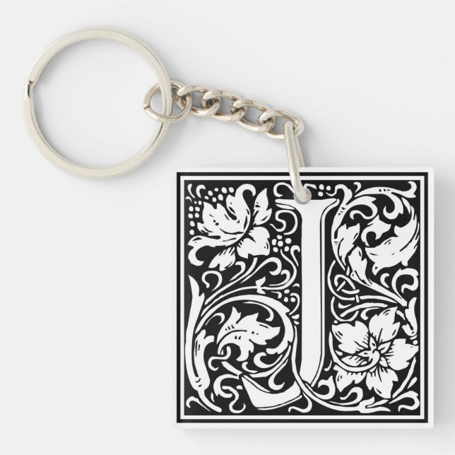Porte-clés William Morris Alphabet "J" (Devant)
