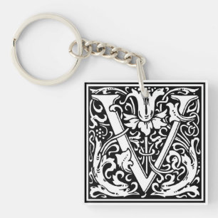 Porte-clés William Morris Alphabet "V"