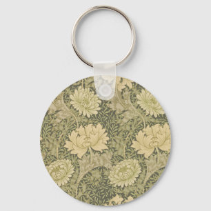 Porte-clés William Morris Chrysanthemum Fleur d'âge
