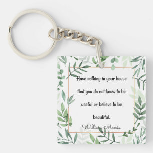 Porte-clés William Morris, citant, N'Avez Rien... Magnet