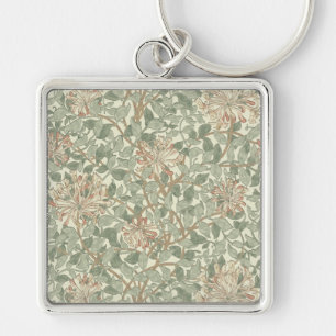 Porte-clés William Morris Honeysuckle Vert Floral