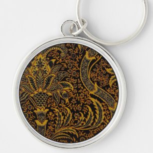 Porte-clés William Morris India Rouge Floral Vintage Classiqu