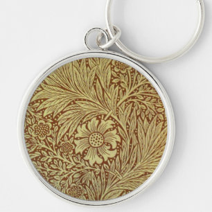 Porte-clés William Morris Marigold Motif de fleurs antiques