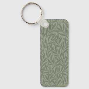 Porte-clés William Morris Motif Saule Antique Vert Sauge