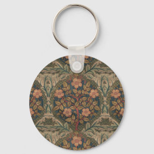 Porte-clés William Morris Rose Wreath Vintage Flower Rose