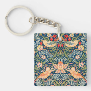 Porte-clés William Morris Strawberry Thief Design