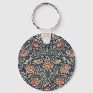 Porte-clés William Morris Tudor Fond d'écran Rose