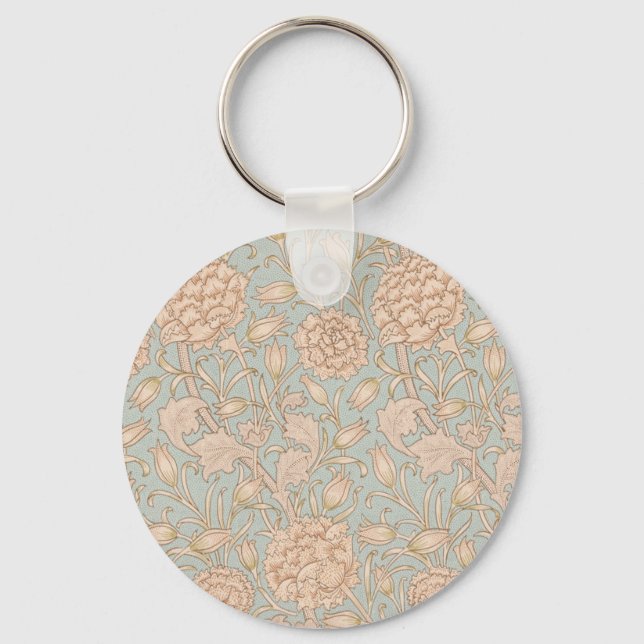 Porte-clés William Morris Wild Tulip Fleur Design Floral (Recto)