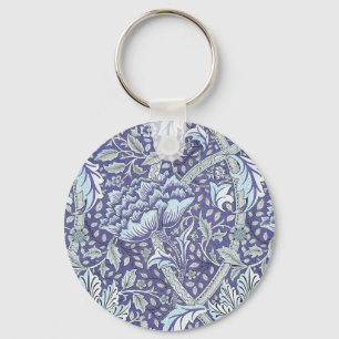 Porte-clés William Morris Windrush fleurs bleues