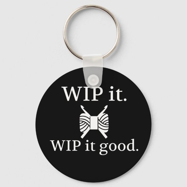 Porte-clés WIP It Good - Crochet {Dark} (Recto)