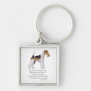 Porte-clés Wire Fox Terrier Rainbow Bridge