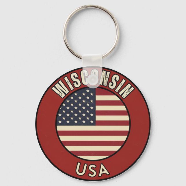Porte-clés Wisconsin United States of America  (Recto)