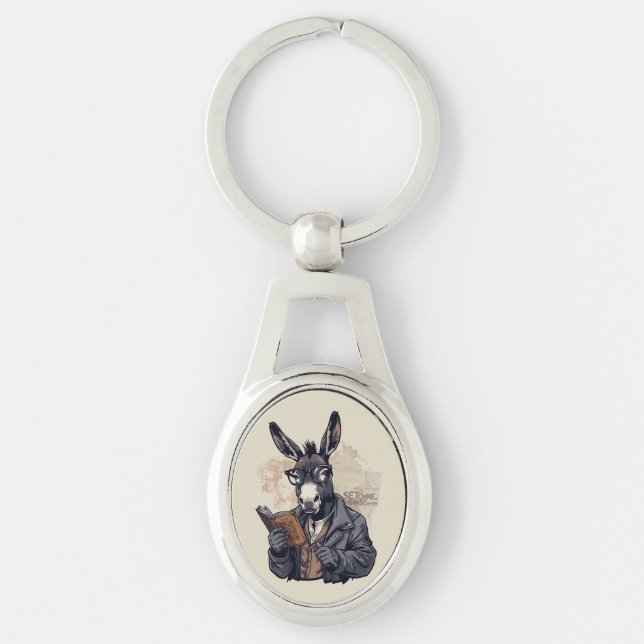 Porte-clés Wise Donkey — Keychain (Devant)