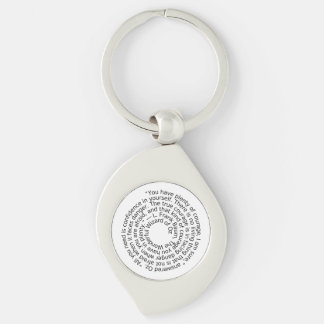 Porte-clés Wizard of Oz courage quote keychain