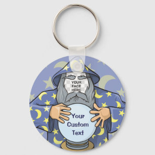 Porte-clés Wizard with your face