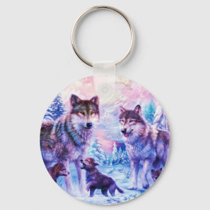 Porte-clés Wolf Family