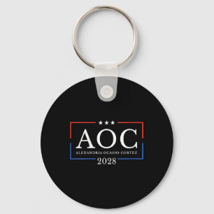 Porte-clés Womens Aoc For President 2028 Simple Sign For Wome