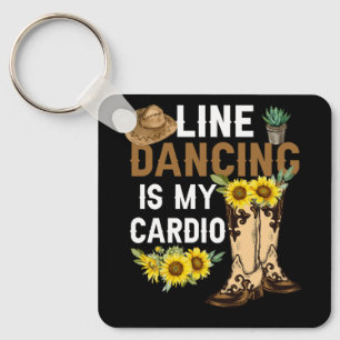 Porte-clés Womens Line Dancing Is My Cardio Dancer Country Mu