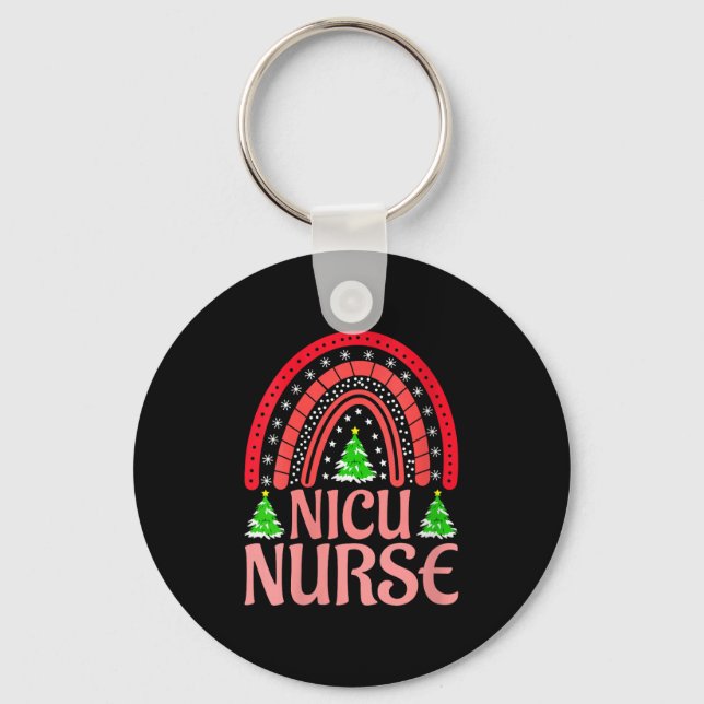 Porte-clés Womens Nicu Nurse Christmas Crew Nurselife Nursing (Recto)