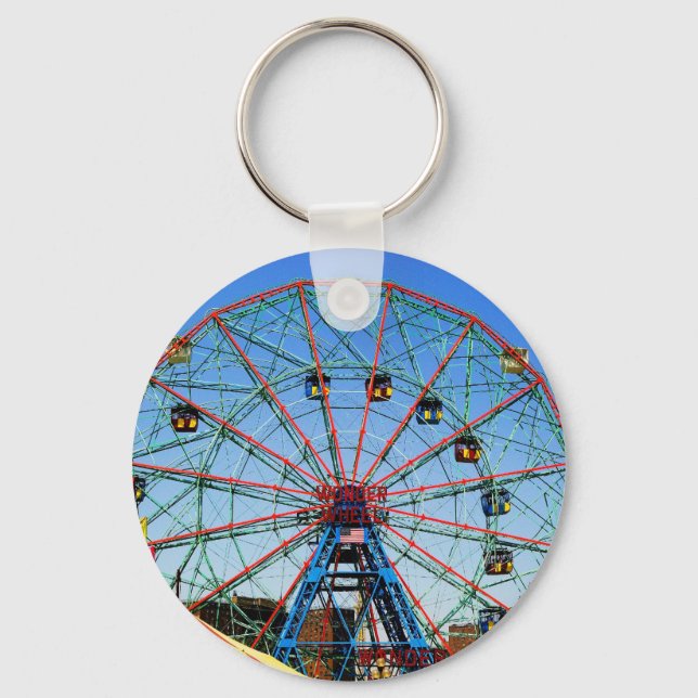 Porte-clés Wonder Wheel - Coney Island, porte - clé NYC (Recto)