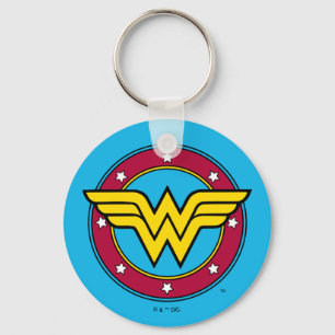 Porte-clés Wonder Woman   Logo Cercle & Etoiles