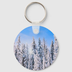 Porte-clés Wonderland Pine Trees en Neige