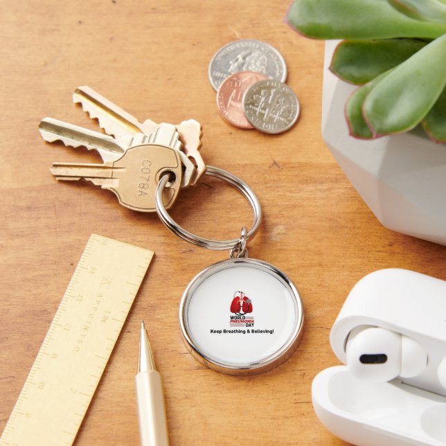 Porte-clés World Pneumonia Day - Keep Breathing  (Bureau)