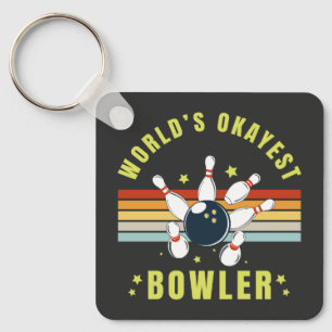 Porte-clés Worlds Okayest Bowler