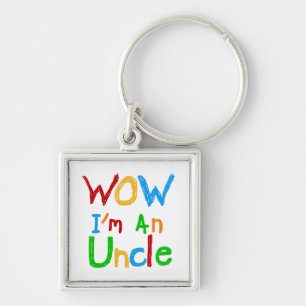 Porte-clés WOW Je suis un T-shirt Oncle et des GIfts