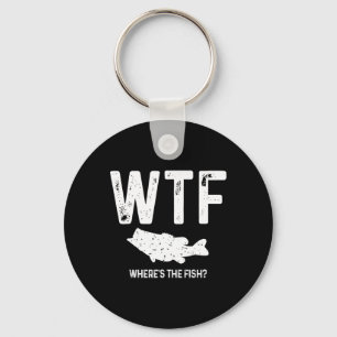 Porte-clés Wtf Où est le poisson à grande bouche B Funny Fish