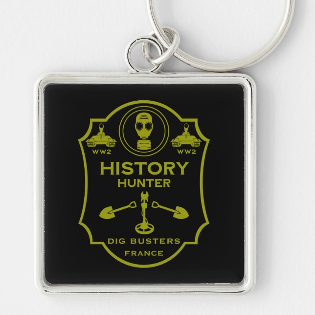 Porte-clés WW2 Trench Battlefield Metal Detecting Club (Devant)