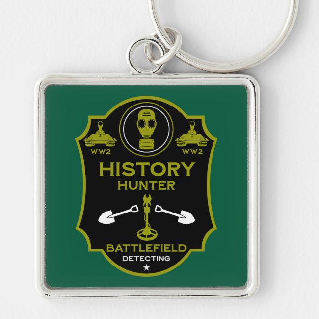 Porte-clés WW2 Trench Battlefield Metal Detectorist (Devant)